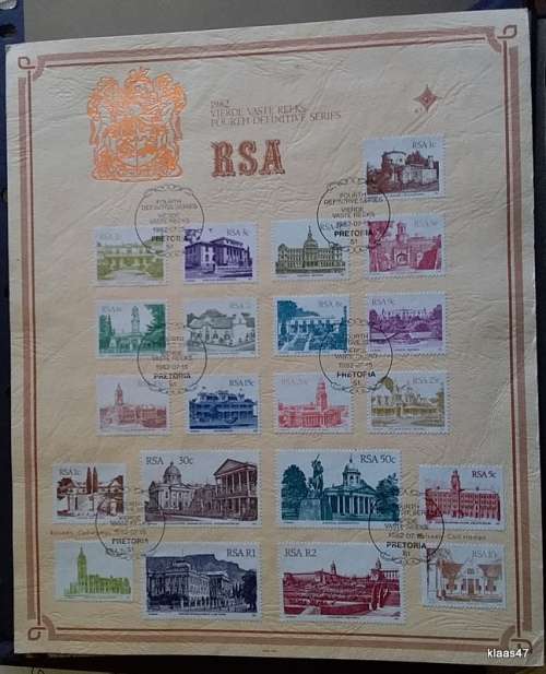 RSA - 1982 - Fourth Definitive Series - Historical Buildings - Official First Day Card 4.1