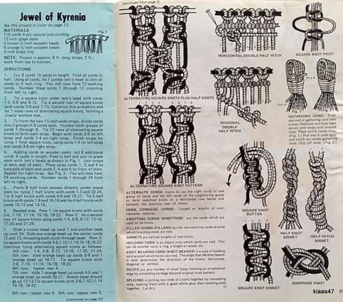 Macrame Hang Ups - H-213 - Craft Course Publishers - 23 page Booklet