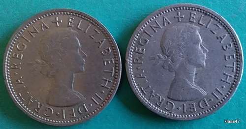GB - Two Shilling x 2 - 1966/67 - Copper-nickel