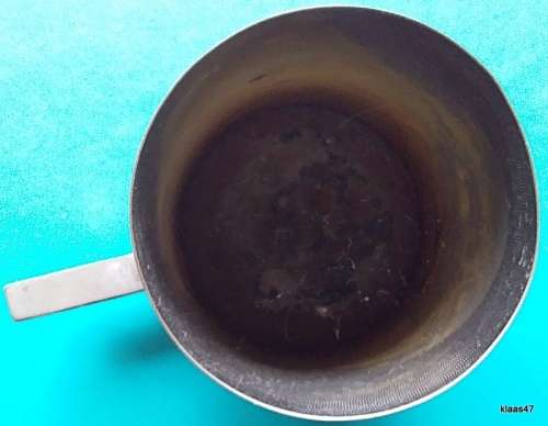 Vintage - 1940`s - Royal Elect. and Mech. Engineers - Metal plated tankard - 12.5cm High 8.5cm Diam
