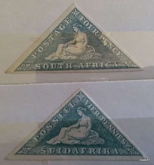 Union of South Africa - 1926 - English: Four Pence/Afrikaans: Vier Pennies - 2 Unused hinged stamps
