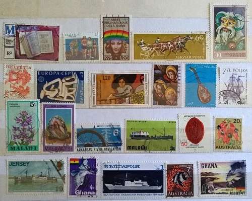 World Mix - Mixed Lot of 22 Used (some Hinged) stamps