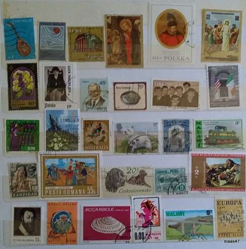 World Mix - Mixed Lot of 29 Used stamps