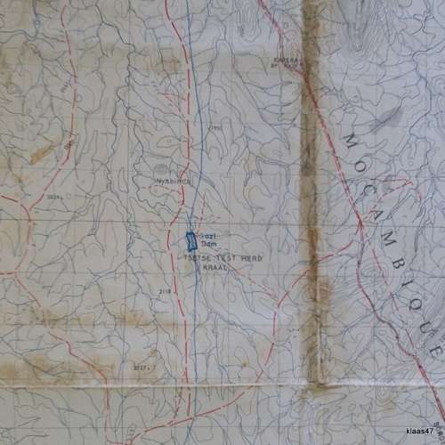 Surveyor General, Rhodesia 1970`s Topographic Map Scale 1:50,000 Of Vumaninga 1732B2 RESTRICTED