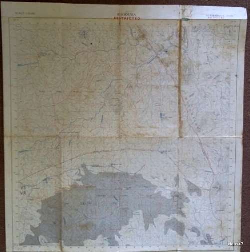 Surveyor General, Rhodesia 1970`s Topographic Map Scale 1:50,000 Of Vumaninga 1732B2 RESTRICTED