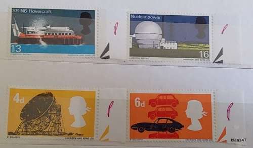 GB - 1966 - British Technology - Set of 4 Unused stamps