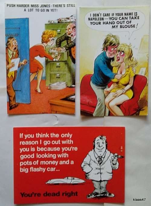 Vintage Comic Post Cards - 3 - Not postally used
