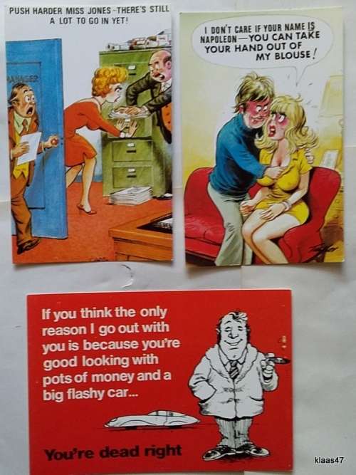 Vintage Comic Post Cards - 3 - Not postally used