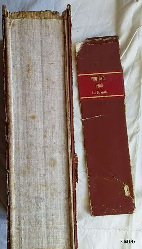 Protokol - 1-100 - P.J. de Waal (1962-7 Brandfort) Afrikaans