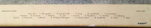 University of Cape Town - 1963 - Junior Touring Team of O.F.S.  - Photograph - Framed size 47x37cm