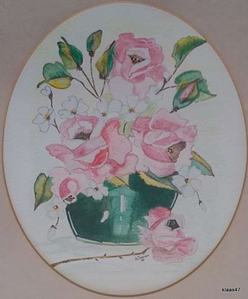 Roses - A. Jansen 89 - Framed