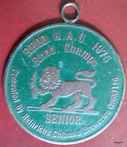 Rhodesia A.A.U. 1975 Championship - Senior - Presented by: Heinrich`s Chibuku Breweries (1968) Ltd.
