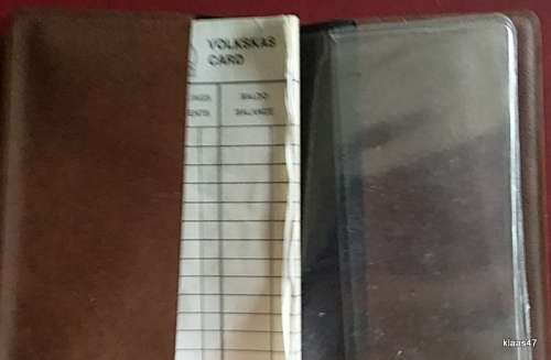 Vintage Volkskas - Card folder with blank Balance note book