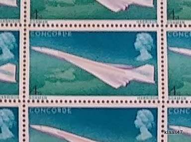 GB - 1969 - Partial Sheet 24 Unused stamps (Folded)