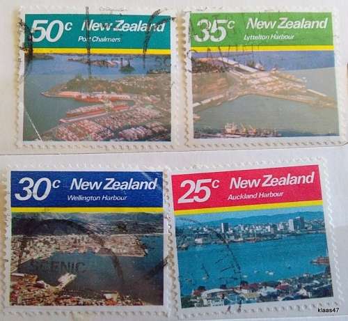 New Zealand - 1980 - Harbours - Set of 4 Used Hinged stamps
