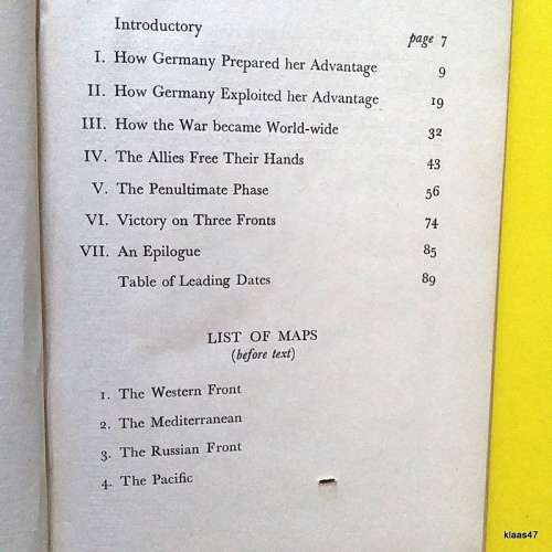 A Miniature History of The War - R C K  Ensor - Hardcover