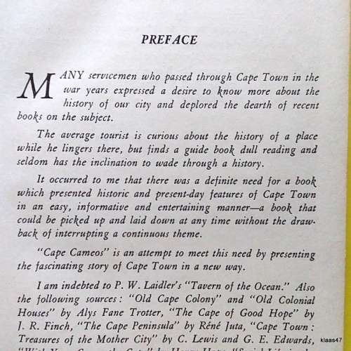 Cape Cameos - Barbara Campbell Tait - Hardcover - 1948 Reprint