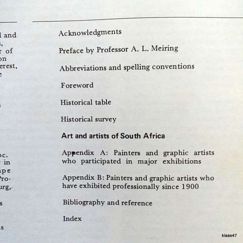 Art and Artists of South Africa - Esme Berman - Hardcover - 1970