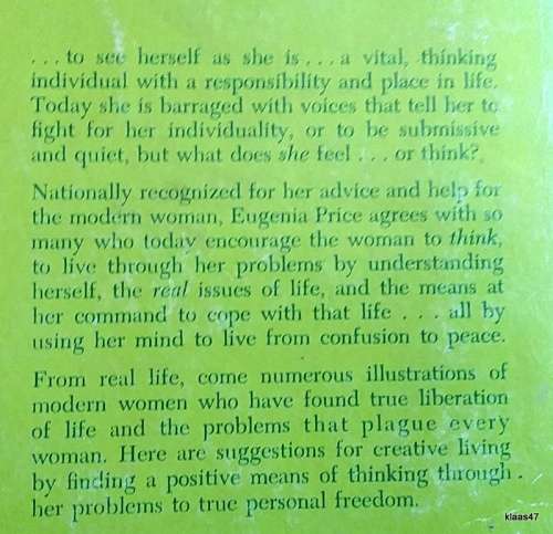 A Woman`s Choice: Living Through Your Problems - Eugenia Price - Paperback