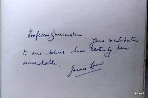 In The Shadow of Table Mountain - Jan H. Louw (A History of UCT Medical School) Signed