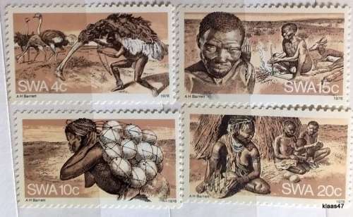 SWA - 1978 - The Bushmen - Set of 4 Unused stamps