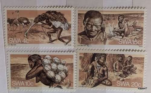 SWA - 1978 - The Bushmen - Set of 4 Unused stamps