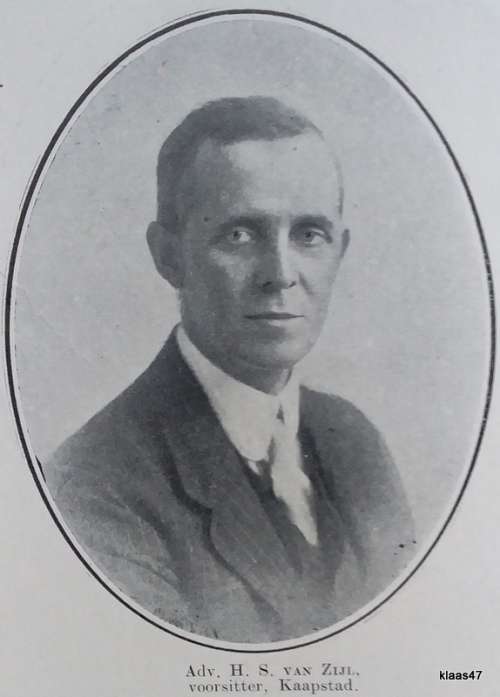 Helpmekaar Gedenkboek - 1918 - Signed (Adv) H.S van Zijl (Voorsitter, Kaapstad)