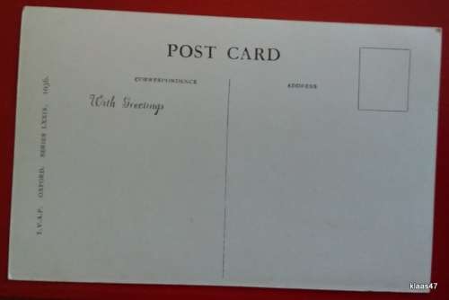 Post Card - The Broad Oxford - T.V.A.P. Oxford Series LXXIX  1036 - Unposted
