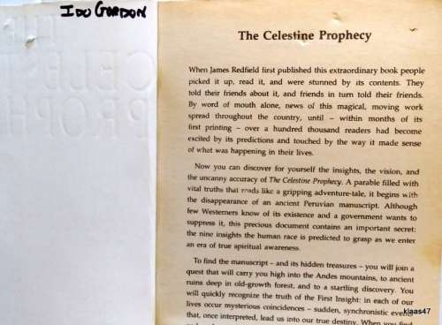 The Celestine Prophecy (An Adventure) - Jame Redfield - Paperback