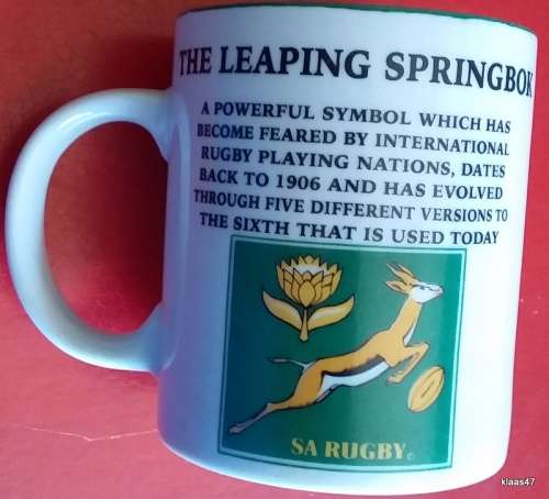 History of the Rugby Springbok 1996 Limited Edition Mug