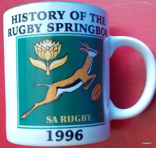History of the Rugby Springbok 1996 Limited Edition Mug