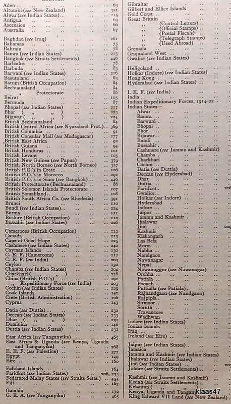 Stanley Gibbons - Catalogue - Part 1 - British Empire with Egypt and Iraqi - Hardcover - 1941