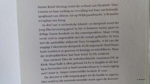 Elita (en haar lewe met FW de Klerk) - Martie Retief Meiring - Sagteband