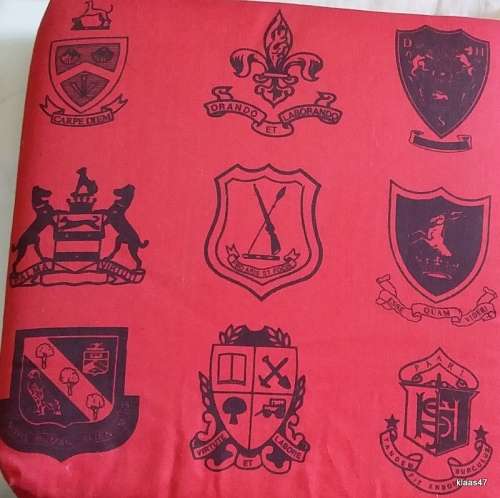 Dale College Motto - Foam Cushion with carry loop - 9 School Motto`s on reverse