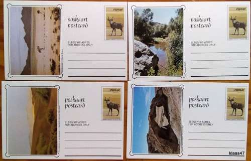 SWA -1980 - Set of 10 Landscape Postcards - Preprinted 5c stamp value - Not Used