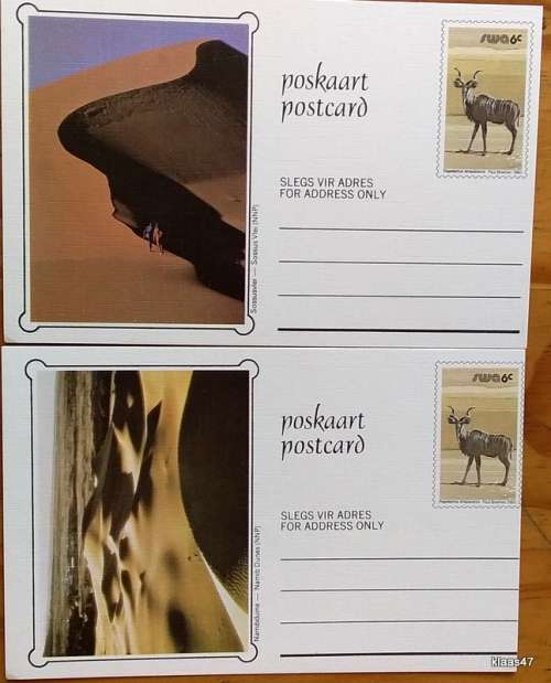 SWA -1980 - Set of 10 Landscape Postcards - Preprinted 5c stamp value - Not Used