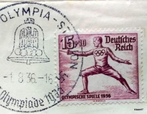 Germany - Nazi 1936 - Summer XI. Olympic Berlin - Deutsche Reichspost - A4 Sheet.