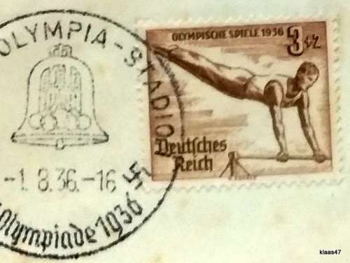 Germany - Nazi 1936 - Summer XI. Olympic Berlin - Deutsche Reichspost - A4 Sheet.