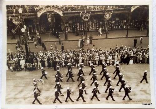 Vintage Photo - No. 32 - Hand dated 1934 - C.F Band - Arrival Prince George in Cape Town 15.5x11.2cm
