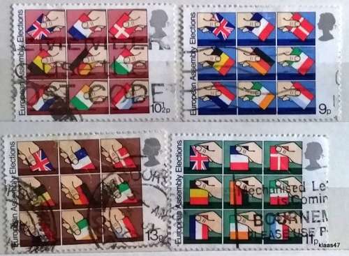 GB - 1979 - Elections to European Assembly - Set of 4 Used stamps