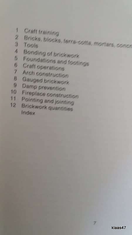 Brickwork for Appretices - J C Hodge - Paperback (Third Edition Metric Units)