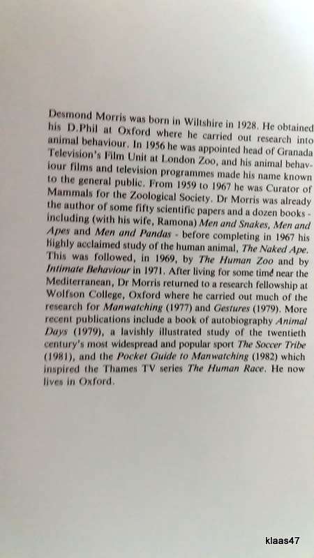Manwatching - Desmond Morris - Paperback
