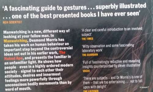 Manwatching - Desmond Morris - Paperback