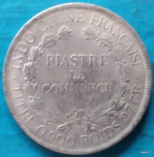 French Indochina - 1908 - 1 Piastre - Silver