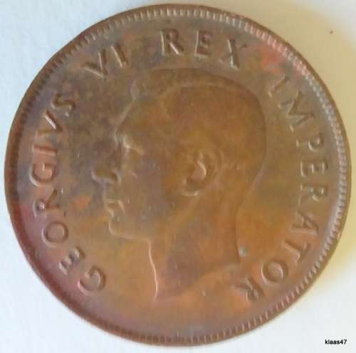 Union of South Africa - 1942 - 1d - Copper