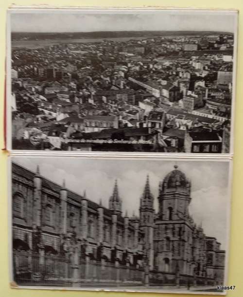 Vintage Lisbon Portugal 10 real photographs postcards - Fold out Booklet