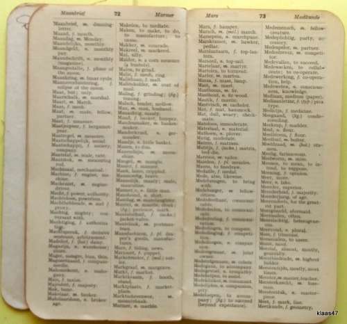 Hill`s Vest-Pocket Flemish/Englist English/Flemish Dictionary - E V Bisschop - 1914