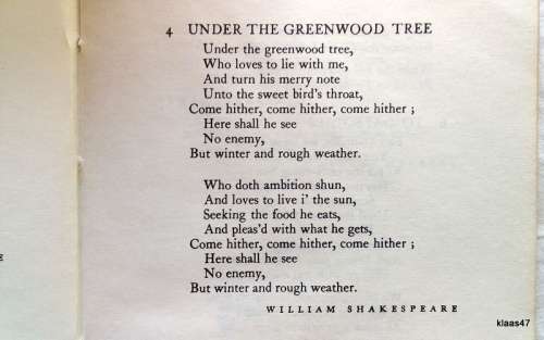 Under a Dancing Star - Comp: Alfred Marlow - Soft cover (An Anthology of English Verse) 4th Ed.