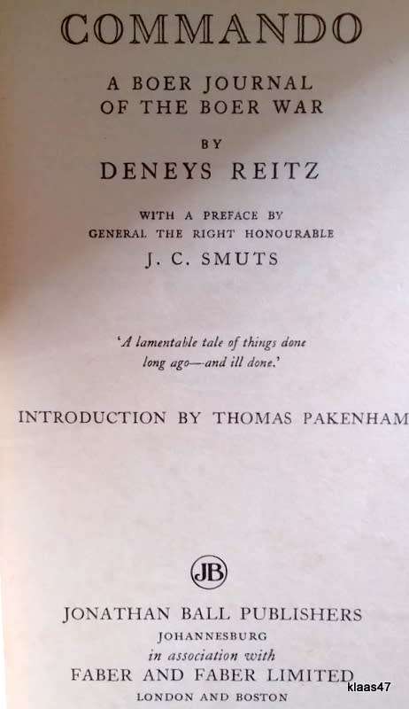 Commando - Denys Reitz - Paperback (A Boer Journal on the Boer War)