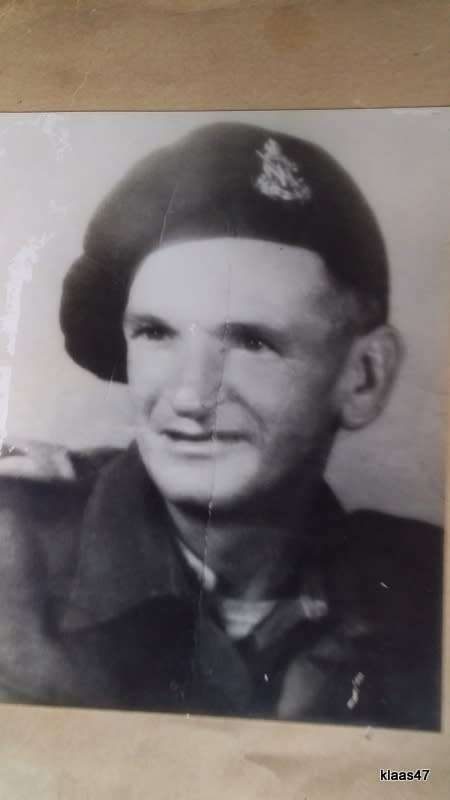 Black and White Photo - 19x24.8cm - Unframed - on brown cardboard - Unknown Soldier in Uniform